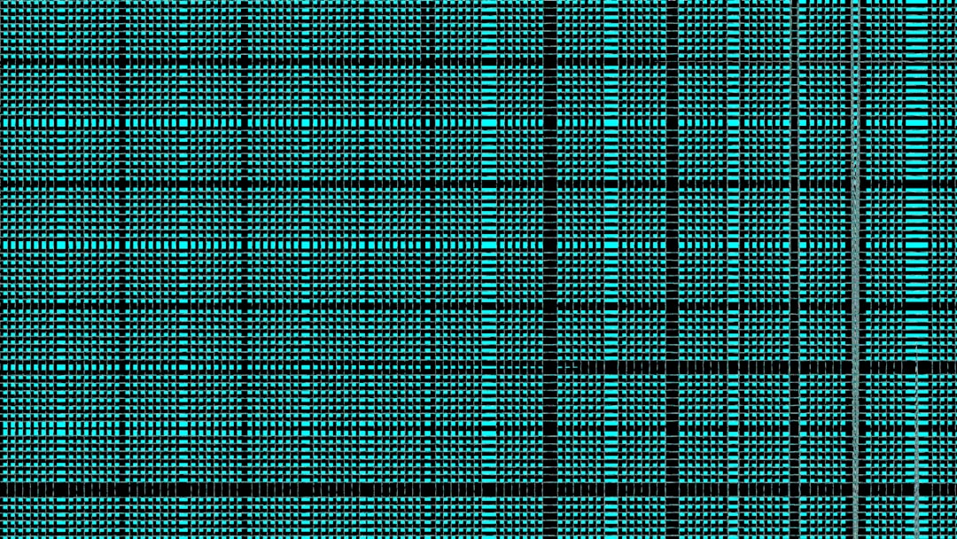 Teal grid pattern with black lines