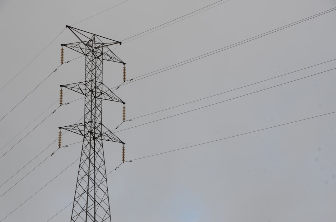 gray transmission tower