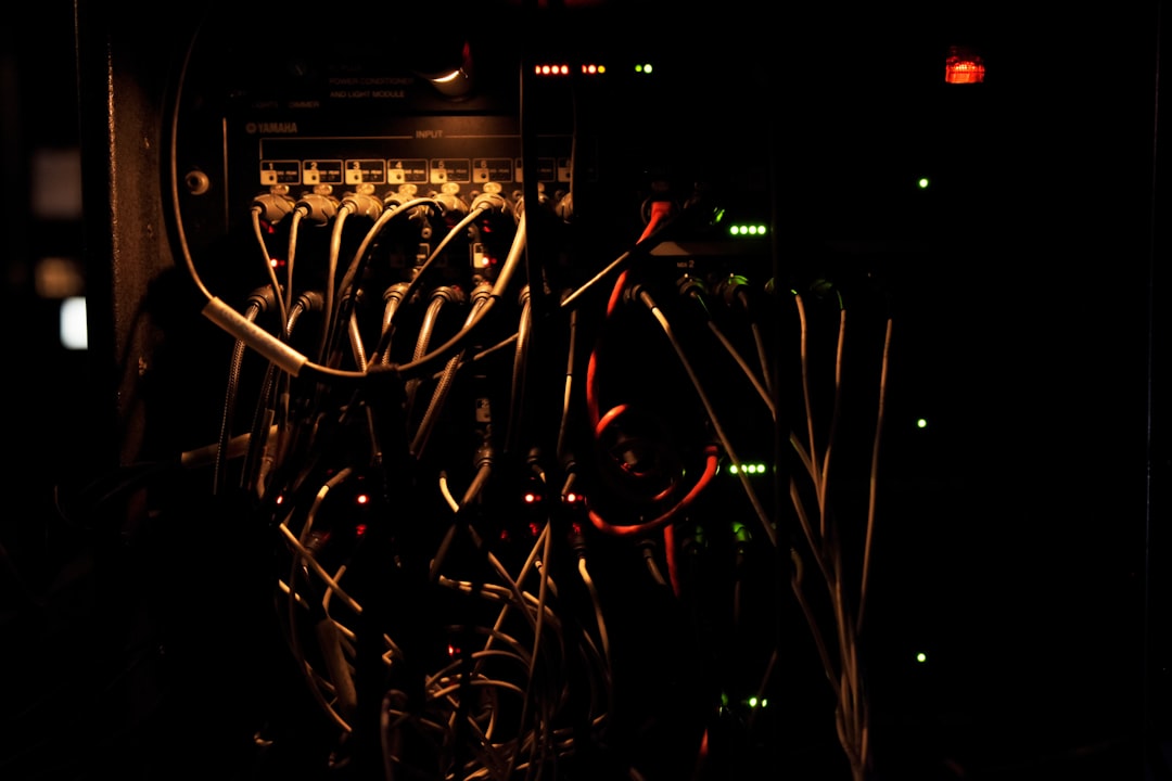 red and yellow light fixture